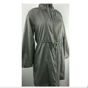 Joy Lab Rain Jacket, Grey, Size Small